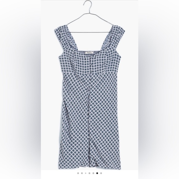 Madewell Dresses & Skirts - Madewell Cap Sleeve Button Up Mini Dress